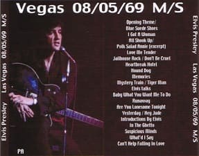 The King Elvis Presley, CDR PA, August 5, 1969, Las Vegas